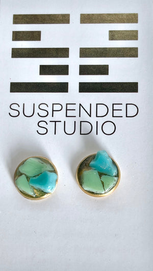 
            
                Charger l&amp;#39;image dans la galerie, Mint and Aqua Recycled Glass Earrings
            
        