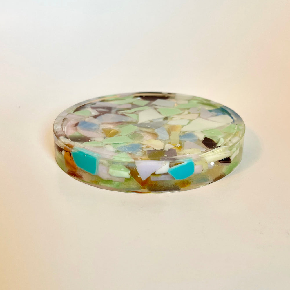 
            
                Load image into Gallery viewer, Recycled Glass Resin Coaster (Single)
            
        